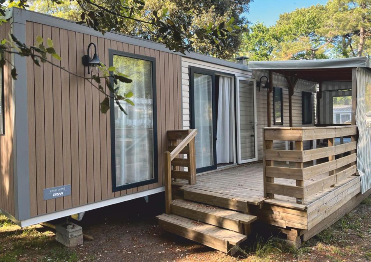 Grand Mobile-Home 45M2 Au Calme Et Au Bord De Mer Сен-Бревен-ле-Пен Экстерьер фото